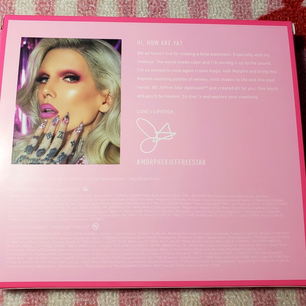 Jeffree Star X Morphe palette